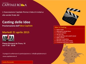 Invito proclamazione Idea capitale per Roma