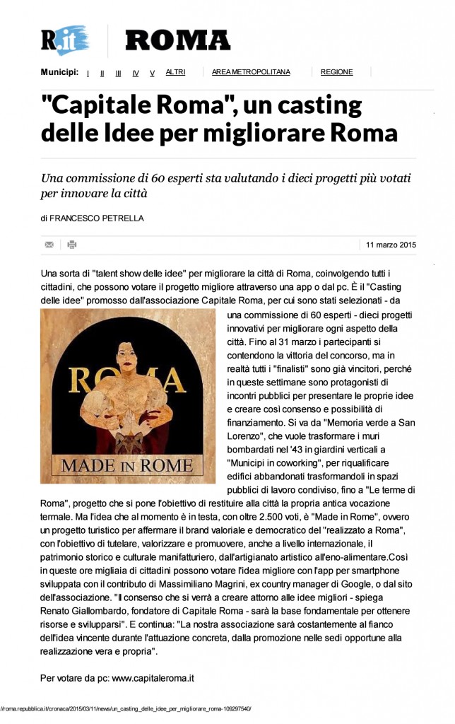 La Repubblica Roma 11-03-2015