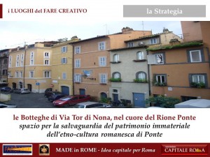 le Botteghe di Via Tor di Nona per il Made in Rome